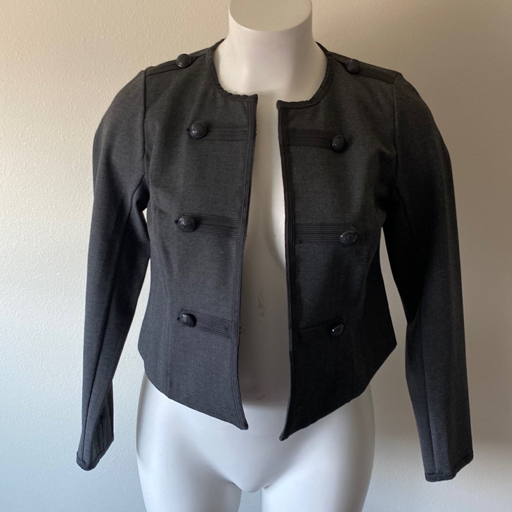 NWT Gray TORRID Military style jacket sz 0